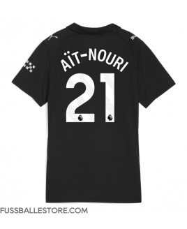 Günstige Manchester City Rayan Ait-Nouri #21 Auswärtstrikot Damen 2025-26 Kurzarm